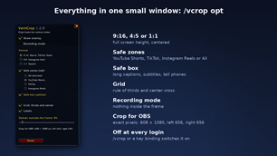 Settings window