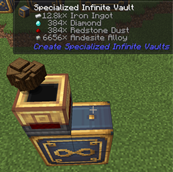 1 item type per block of vault