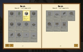 I have just chopped a log off a tree. It now automatically places a sticker in the correct place in the book!