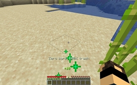 Walk over to it and you pick it up! Xp and satifaction are your rewards.