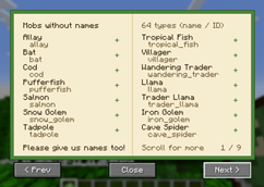 Mobs without names