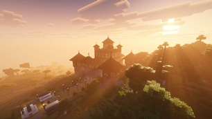 Sunrise over the keep