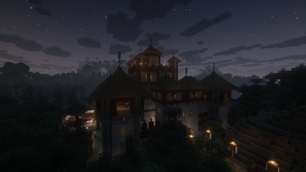 Taiga at dusk