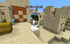 You select the destination. As long as there is a Teleportal there you can travel there instantly!