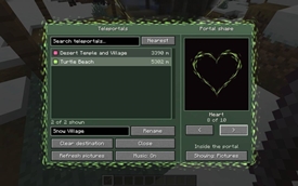 Loads of options available, including choosing your portal shape!