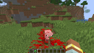 All animals, zombies, and players will have red blood.