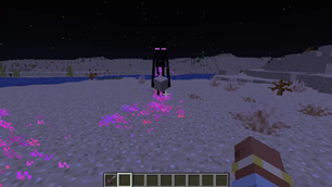 Endermen's blood turns purple