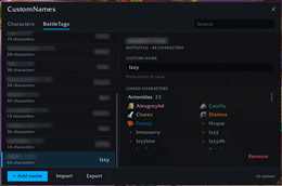 Custom Names GUI