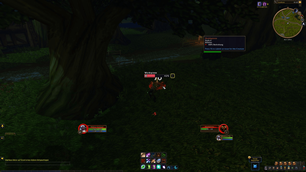 Live aggro warning: inline icon and red health bar