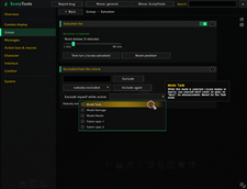 Salvation: settings and self-exclusion by mode