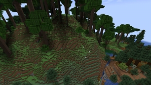 Twilight Canopy above an Overworld Riverbank