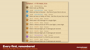 Every first, remembered