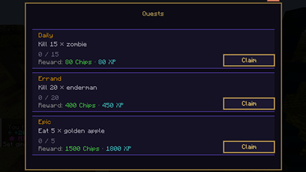 quest screen