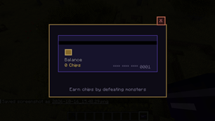 credit card screen