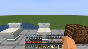Toilet lids and survival HUD — Minecraft 1.21.1