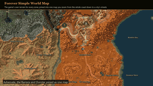 Terrain, painted, world to street