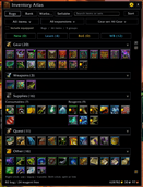 Grouped inventory and item filters