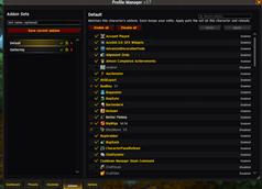 Addons tab