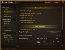 Immersion: Options