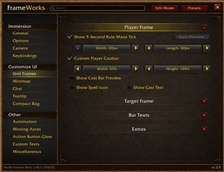 Customize UI: Unit Frames