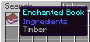 Timber enchanted book