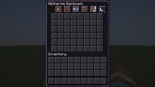 Integration with balanced backpacks (Dark UI)