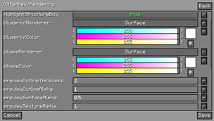 LT settings menu