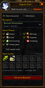 At the mailbox