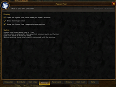 Settings tab