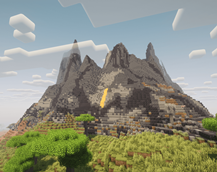 "An Erupted Volcano."