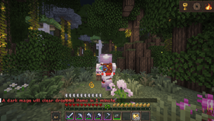 A player running of danger