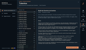 Talentos — build punto a punto