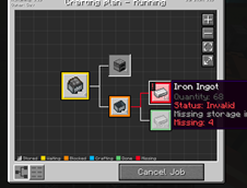 Error messages on incomplete plans