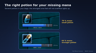 The right potion for your missing mana