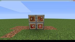 BOW , ARROW , SHEARS AND TNT