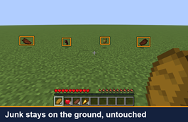 Junk stays on the ground