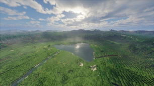 A lake in the plains