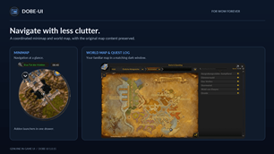 Navigate with less clutter — Minimap and world map
