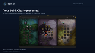 Your build, clearly presented — Talents
