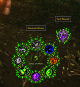 Unlocked Spell wheel and shield reminder anchors