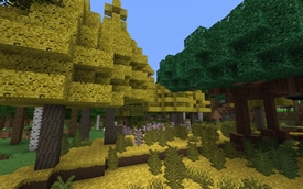 Goldfan Terrace Biome with Ginkgo Trees