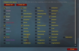 Filters and options 2