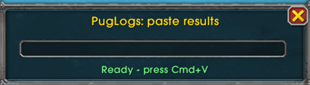 Paste Logs button