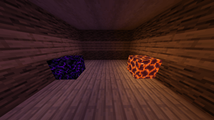 The light of weeping obsidian and lava (gradient)