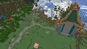 Every block with its own model, roofs and overhangs included