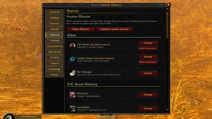 Ready-made macros - class, spec, PvP and account macros