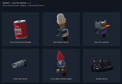 V9 ranged arsenal — foam, ice cream, Nyan, pipes, gnomes and Maxwell