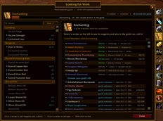 Enchanting tab