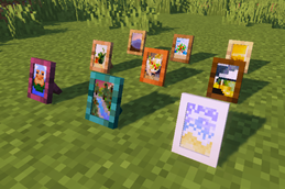 All Picture Frames with some example motives. (All Vanilla 16x16 Paintings and more available) - Mangrove available in V.1.2.