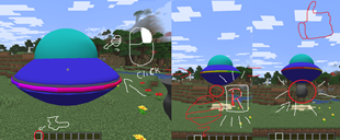 How to put the weapon on the UFO and activate it